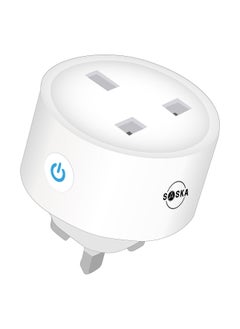 Buy Smart Plug WIFI Outlet 16A Work With Alexa/Google Home, Remote Control Timer Function Energy Monitoring No Hub Required in UAE