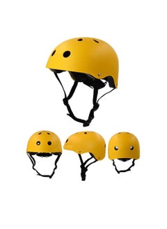 Buy Kids Helmet Protections for Scooter and Cycling (Yellow) in UAE