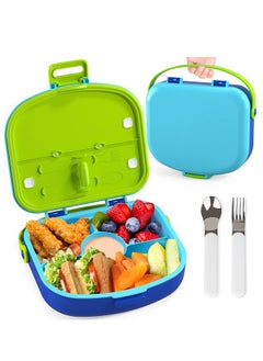 Buy Baby Leak Proof Bento Lunch Box With Handle, Blue in UAE