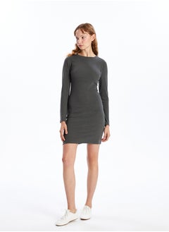 Buy Women's Crew Neck Straight Bodycon Dress in Egypt