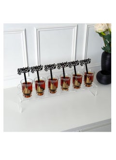 Buy Welcome spoons with the phrase health and wellness, 6 pieces black in Saudi Arabia