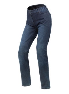 Buy ZENA Women Trousers Dark Blue Urban motorbike women's jeans in UAE