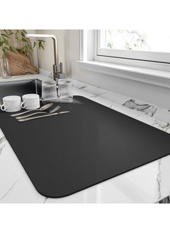 Buy Kitchen Mat, Dish Drying Mat, Anti-Slip Coffee Mat, 60L x 40W, 3.5mm Thickness, High Absorbent Mat for Kitchen Counter, Drying Mat for Dishes in UAE