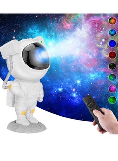 اشتري Astronaut Nebula Galaxy Projector Night Light,Remote Control Timing and 360°Rotation Magnetic Head في السعودية