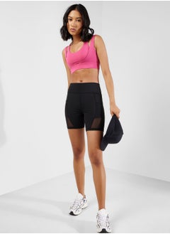 Buy Mesh Panel Detail Shorts in Saudi Arabia