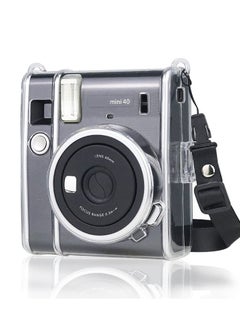 اشتري Ransparent Case, Crystal Hard PVC Clear Case with Shoulder Strap, Protective Compatible Fujifilm Instax Mini 40 Instant Camera/Polaroid Camera في الامارات