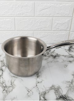 Buy Tri-Ply Stainless Steel 18cm Sauce Pan, Induction & Gas Friendly Long Lasting, Naturally Non-Stick in UAE