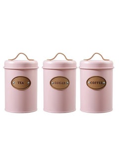 Buy Metal x Leather Coffee Set - Pink in Egypt