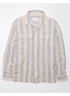 Buy AE Linen-Blend Mechanic Shirt in UAE