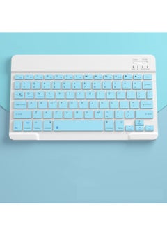 Buy M MIAOYAN Wireless Bluetooth Keyboard with Mouse Rechargeable Ultra Thin Mini Computer Phone Tablet Laptop Keyboard Mouse Set (Blue) in Saudi Arabia