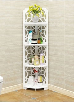 اشتري Bathroom Corner Stand Shower Caddy Corner Shelve Sink Organizer Bathroom Shelving Unit Bathroom Storage Organizer Corner Bathroom Stand Display Rack For Bathroom Kitchen في الامارات