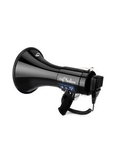 Buy Mealivos 50W Megaphone Recorder USB Handheld Speaker Black multi-function (bring your own 8 No. 2 batteries) in UAE