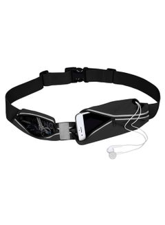 Buy Slim Running Belt for Women Men, Running Waist Pack Phone Holder, Jogging Workout Fan ny Pack Runners Pouch Gear Accessories for iPhone 12 11 Pro Max XS XR 8 7 Plus Traveling Gift in UAE