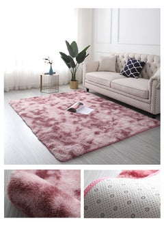 Buy Fuzzy Area Rug Plush Pink Carpet for Bedroom, Living Room, Kids Nursery & Dorm Room in Saudi Arabia