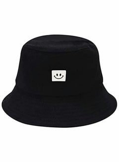 اشتري Unise Hat Summer Travel Bucket Beach Sun Fishing Hat Smile Face Visor Unisex Fashion Fisherman Cap, for Men Women Teens Kids في السعودية
