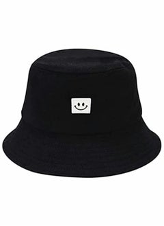 Buy Unise Hat Summer Travel Bucket Beach Sun Fishing Hat Smile Face Visor Unisex Fashion Fisherman Cap, for Men Women Teens Kids in UAE