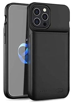 Buy Battery Case for iPhone 12/12 Pro & Pro Max Slim Portable Protective Extended Charger Cover With Wireless Charging Compatible With iPhone 12/12 Pro & Pro Max (Gray 4800 mAh 12 Pro Max) in UAE