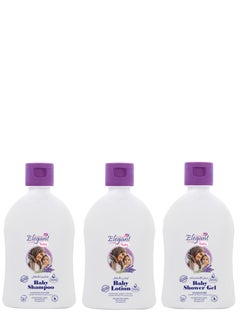 اشتري Elegant 500ml Lavender Baby Care Lotion, Shampoo, Shower Gel في الامارات