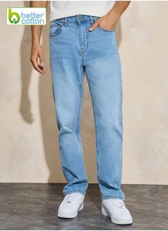 اشتري Cotton Stretch 5-Pocket Relaxed Fit Jeans في السعودية