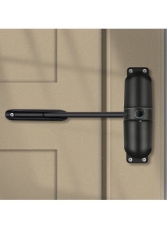 Buy Easy Secure Adjustable Automatic Silent Door Closer Black in UAE