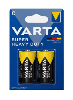 Buy Varta Super Heavy Duty C Baby Zinc-Carbon Batteries 1.5V  LR14 - black in Egypt