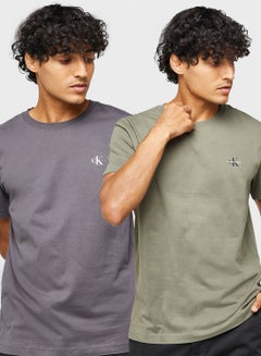Buy 2 Pack Assorted Monologo T-Shirt in UAE