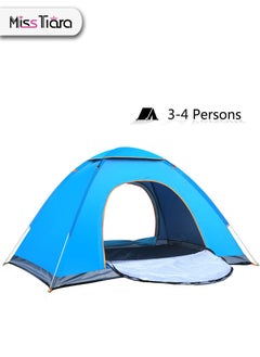 Buy Portable Automatic Pop Up Outdoor Camping Tent For 3 To 4 People in UAE