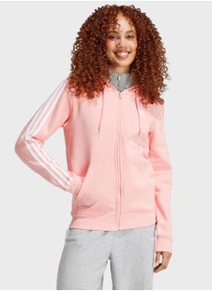 Buy Essentail 3 Stripe Fleece Hoodie in UAE