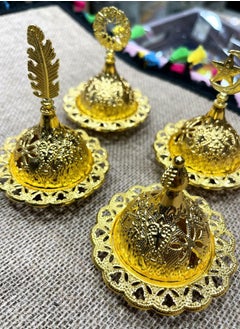 Buy 2 Pieces Of Small Gilded Incense Burner With Various And Distinctive Ottoman Shapes in Egypt