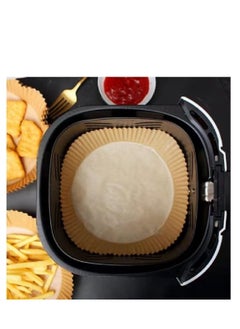 اشتري Air fryer Disposable Parchment paper liner plate, Non-Stick Multi use for Frying, Air Fryer, Microwave, Oven, 50 Plates, Size:16cm في الامارات