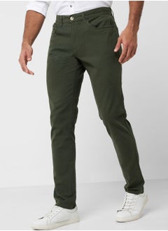 Buy Thomas Scott Men Smart Slim Fit Easy Wash Chinos Trousers in UAE