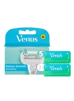 Buy Venus 3-Blade Shaver Aloe Vera Shaver 2-Pack in Saudi Arabia