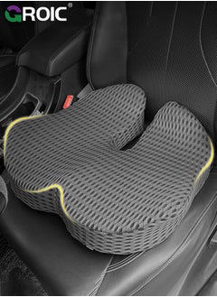 اشتري Widen Car Seat Cushion for Driving, Innovative Seat Cushion with Breathable Macropore Memory Foam for Enhanced Breathability & Support, Car Cushions for Hip Pain Relief, Improve Vision/Posture في الامارات