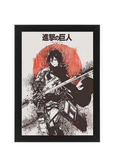 اشتري Attack On Titan Mikasa Ackerman Digital Wall Art Poster Frame في مصر