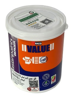 اشتري Asian paints Berger Value Stucco Extra Mix Water Based Putty Filler White 1 Litter في الامارات