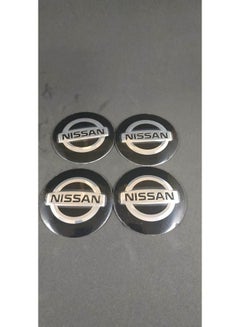 Buy 4 pcs wheel center hub caps car emblem badges car covers all models NISSAN in Egypt
