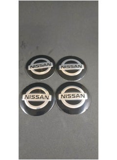 Buy 4 pcs wheel center hub caps car emblem badges car covers all models NISSAN in Egypt