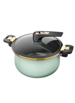 Buy 27*37*22.8cm 7L Multifunctional Enamel Micro Pressure Cooker Soup Pot and Stew Pot Blue in UAE