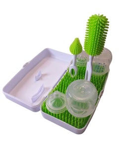 Buy Travel Baby Bottle Drying Rack | Portable Lawn Grass Baby Bottle Rack Dryer & Baby Bottle Organizer in UAE