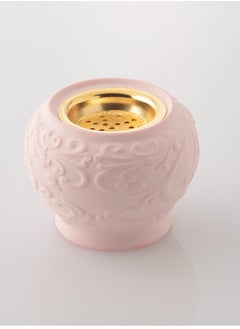 Buy Ceramic incense burner for home decoration pink color in Saudi Arabia