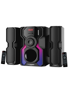 اشتري 2.1CH Multimedia Speaker System Built-in Bluetooth Black في السعودية