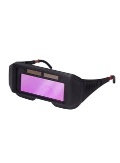 اشتري Auto Darkening Welding Goggles, Safety Protective Solar Powered with Adjustable Shade,  Sensors Welder Glasses for TIG MIG MMA Plasma, Welder Face Mask with Eye Shield في الامارات