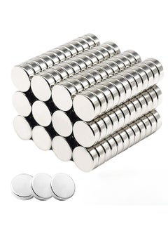 اشتري Magnets 100 Pieces. 3x2mm Multifunctional Refrigerator Magnet with Storage Box. Round Neodymium Magnets for Whiteboard. Refrigerator. Crafts في السعودية