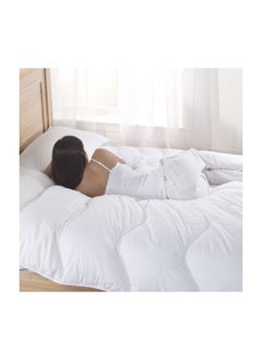 اشتري COMFY SOLID SOFT HYPOALLERGENIC MICROFIBER WHITE 220 X 240 CM DUVET 1 في الامارات