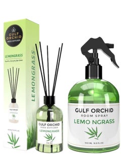 Buy ROOM SPRAY LEMONGRASS 500 ml + REED DIFFUSER LEMONGRASS 110 ml in Saudi Arabia