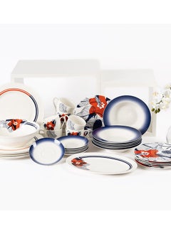 اشتري Rhian 32 - Piece Dinner Set, Multicolour في الامارات