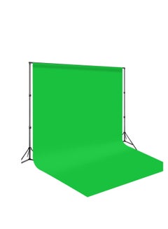 اشتري Green Screen Backdropm, 1.6 * 3 m Green Muslin Background, Green Photo Backdrop Background Cloth for Photography Photo Video Streaming, Soft Textured Seamless Fabric Product Photography,Online Meeting في السعودية