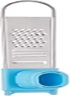 Buy Stainless Steel Garlic Grater with Plastic Handle - Silver and Blue in Egypt