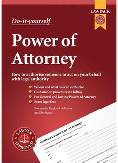 اشتري Lawpack Power of Attorney DIY Kit: For Creating General and Lasting Powers of Attorne في الامارات