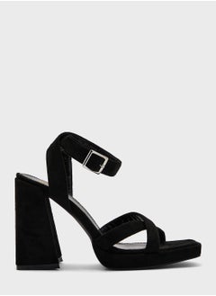 Buy Crossed Strap Platform Sandals in Saudi Arabia